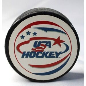 Officially Licensed USA HOCKEY PUCK  - Fotopuck Official - 5.2 oz - USA Hockey
